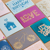 Cricut Cutaway Cards Neutral S40 Klebekarten mit Hintergrundblätter 14 Stück