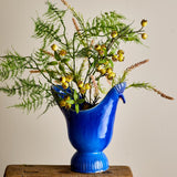 Bloomingville Wylie Vase Pfau Steingut blau L26xH29xB15 cm