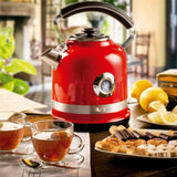 Ariete Moderna Wasserkocher, Rot, 1,7L, Edelstahlgehäuse, 2000W, Modernes Design