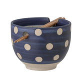 Bloomingville Masami Schale Essstäbchen Steingut Blau 13 x 10 cm