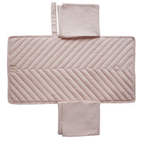 Mushie Tragbare Wickelunterlage, Blush, aus 100% Bio-Baumwolle