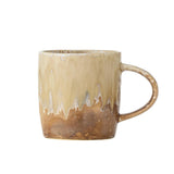 Bloomingville Milani Becher, 400 ml – Brauner Steingutbecher mit reaktiver Glasur und natürlichem Farbspiel
