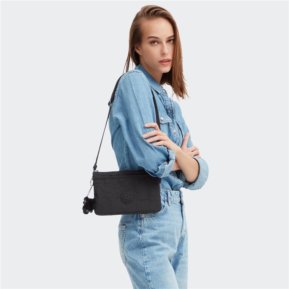 Kipling RIRI, Kleine Umhängetasche, Black Noir (schwarz), Schultertasche, Crossbody