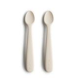 Mushie Silikon-Babylöffel 2erSet, Ivory, BPA-frei