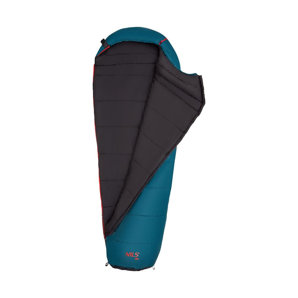 NILS CAMP Mumienschlafsack in Dunkelgrün - warmer Schlafsack für Camping und Outdoor bis -13 °C
