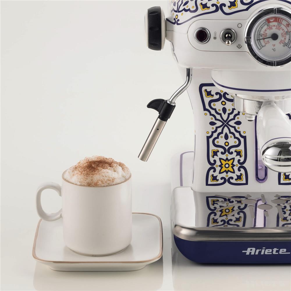 Ariete Capri Espressomaschine, Mediterranes Design, Siebträger Kaffeemaschine, 15 Bar
