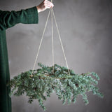 Bloomingville Cedar Kranz Grün Kunstkranz 70 cm Weihnachtsdeko zum Hängen