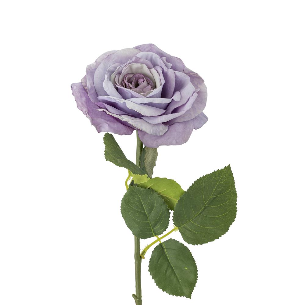 Bloomingville Rose Kunstblume Violett Rosenstrauß 66cm Dekostiel