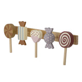 Bloomingville MINI Rudy Garderobe Braun Holz Kindergarderobe 42 x 14 x 7 cm