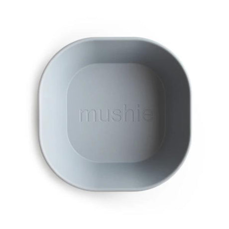 Mushie Kinderschüssel 2er Set, Cloud, quadratisch, BPA-frei