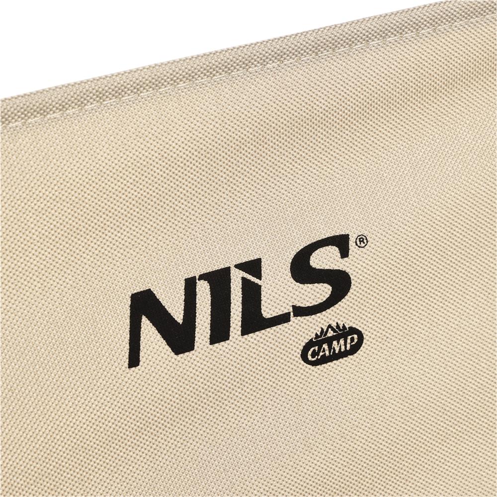 NILS CAMP Klappstuhl – faltbarer Campingstuhl für Garten & Outdoor, beige