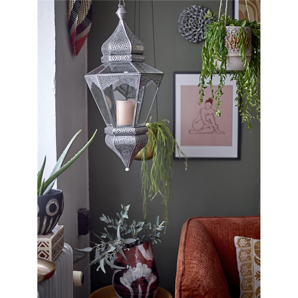 Bloomingville Rezan Hängender Blumentopf Steingut Natur 16,5 x L75 x H16 cm Boho