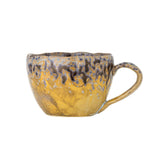 Bloomingville Milani Tasse, 260 ml – Gelbe Steinguttasse mit reaktiver Glasur und individuellem Farbspiel