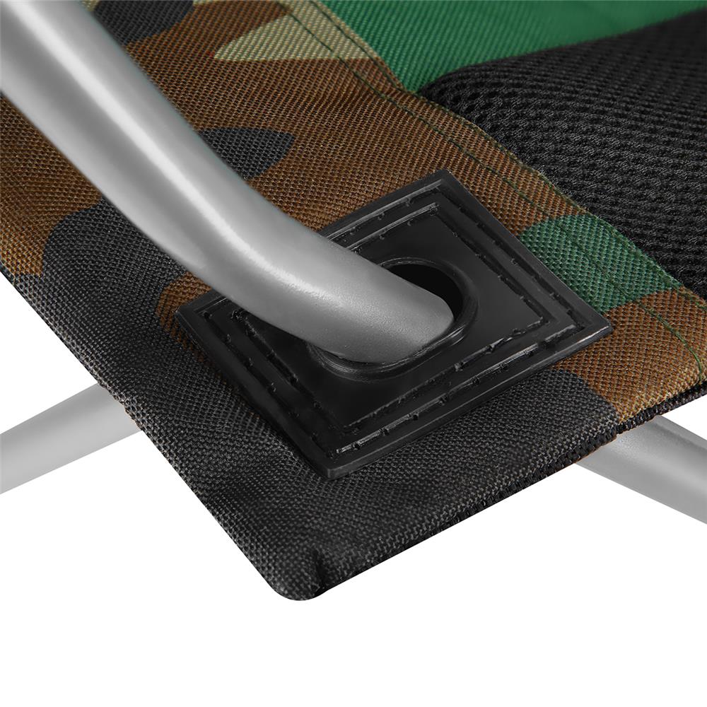 NILS CAMP Campingstuhl Tarnfarben - großer gepolsterter Klappstuhl mit Armlehnen für Camping & Garten