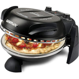 G3Ferrari elektrischer Pizzaofen Delizia Pizzamaker 1200 W für Pizza Ø 31cm schwarz Pizzamaker mit feuerfestem Naturstein