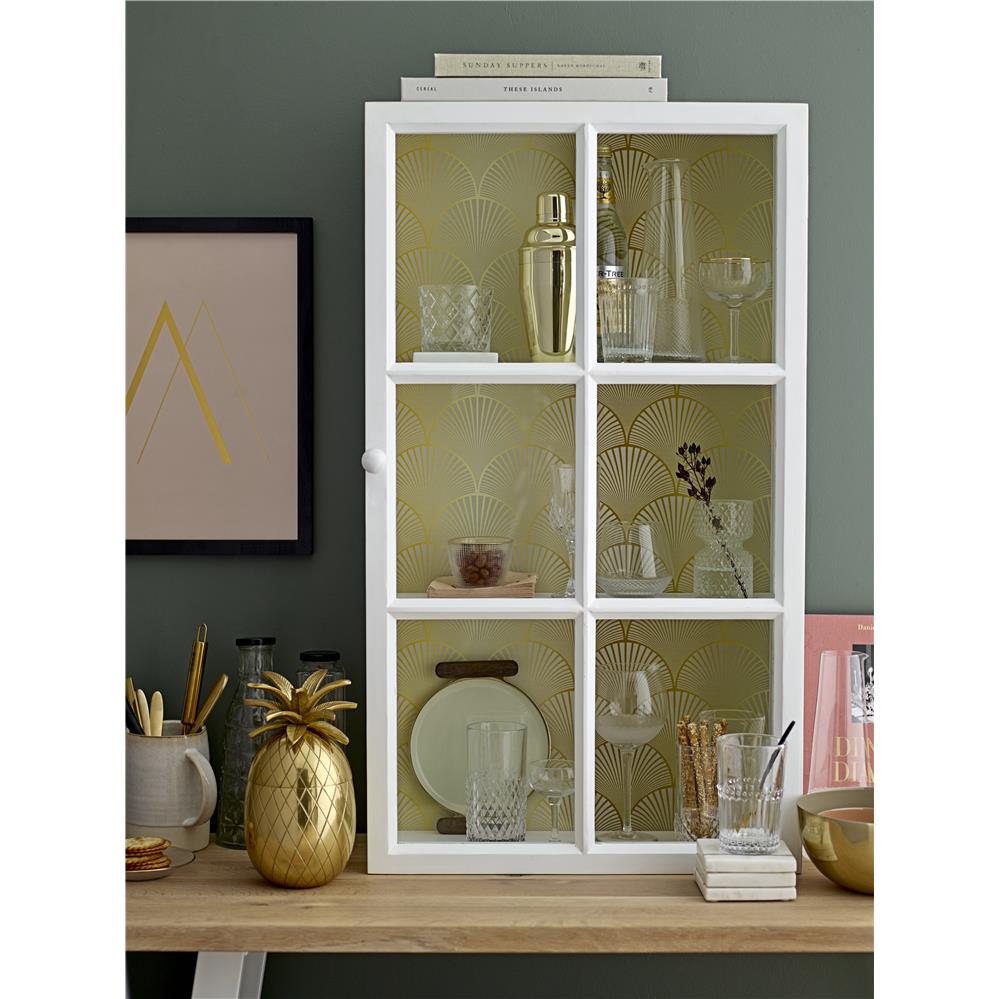 Bloomingville Yuichi Eiskübel Ananas gold Aluminum elegantes Barzubehör Dosenkühler