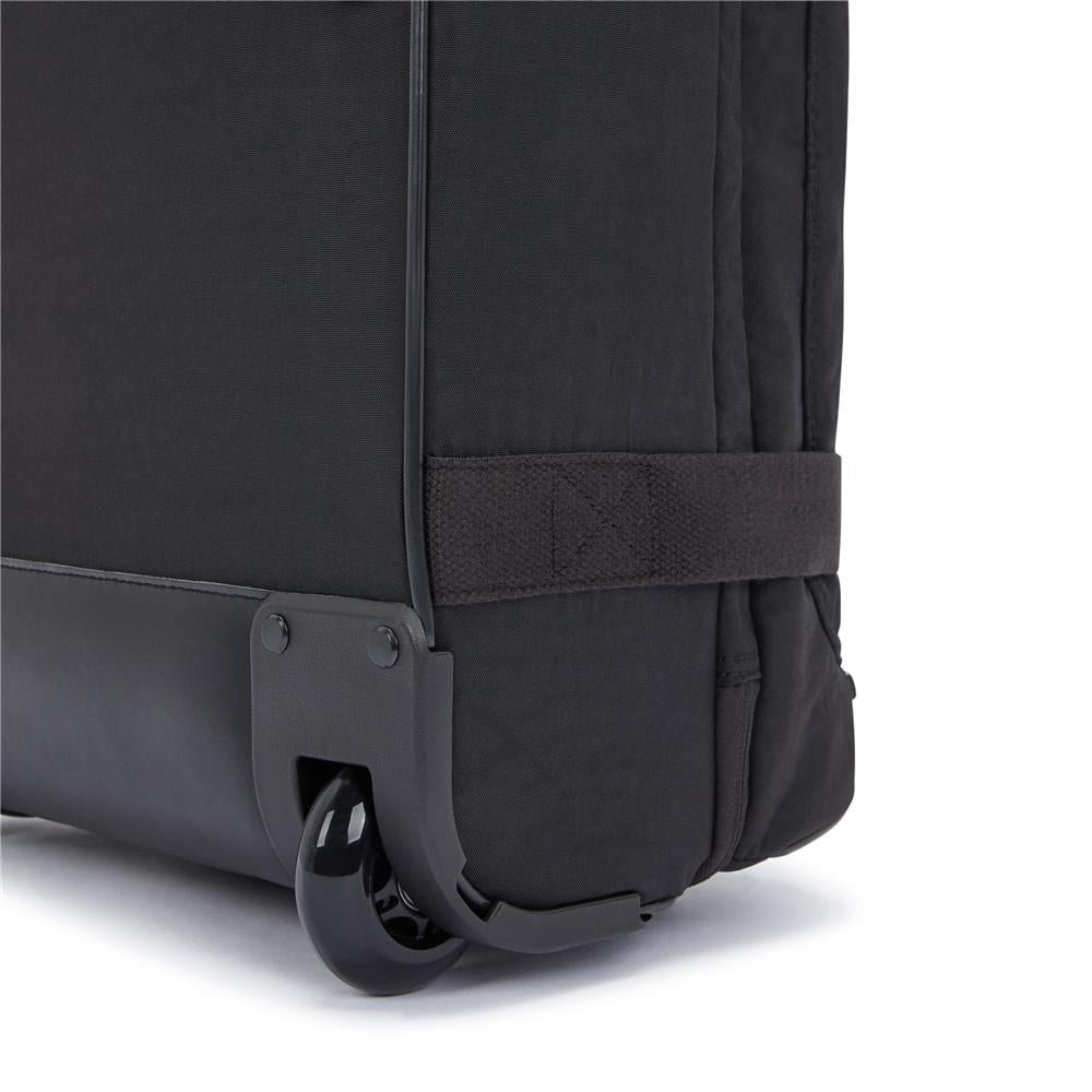 Kipling AVIANA S Kleiner Handgepäckkoffer mit Rollen und verstellbaren Gurten, Black Noir (schwarz)
