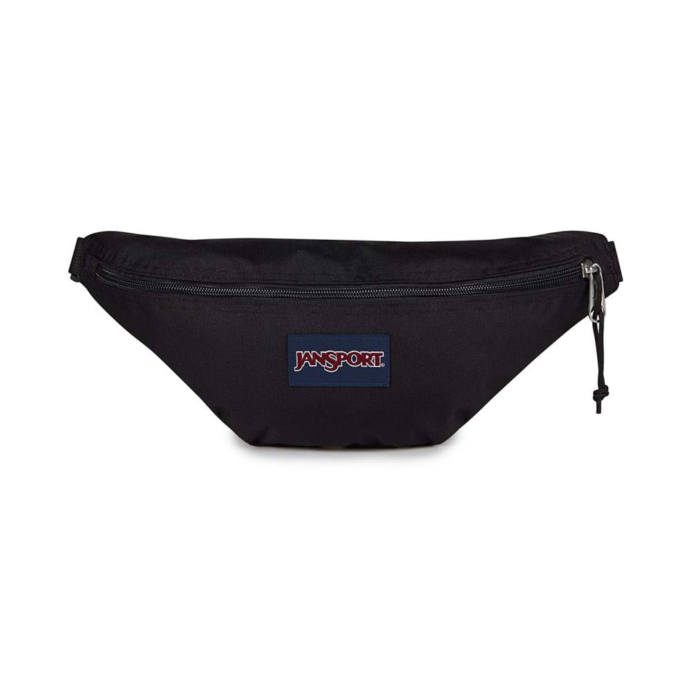 JanSport Swing Waistpack, Gürteltasche, Black (schwarz), 4L mit 2 Reißverschlussfächern