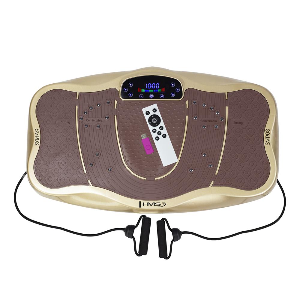 Vibrationsplatte mit Lautsprecher 150 kg Gold | HMS SVP03