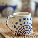 Bloomingville Shama Tasse Bunt Steingut Unikat 270ml
