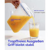 LocknLock Kühlschrankkrug 3L blau - Kunststoff, Krug mit Deckel, BPA-frei, auslaufsicher
