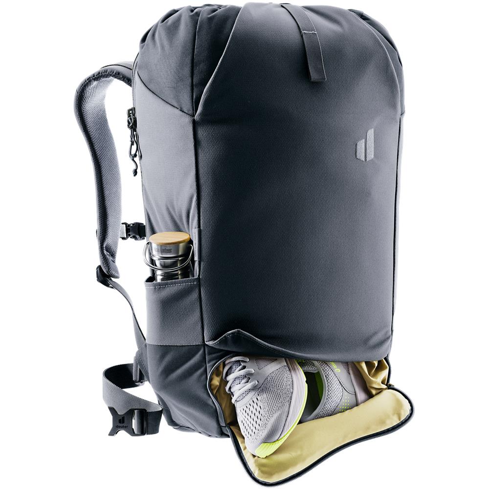 deuter Utilion 34+5, Rucksack, black (schwarz), 39L, mit Flaschenhalter und Laptopfach