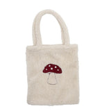 Bloomingville MINI Mushroom Tasche mit Pilzmotiv fürs Kinderzimmer & unterwegs, weiß