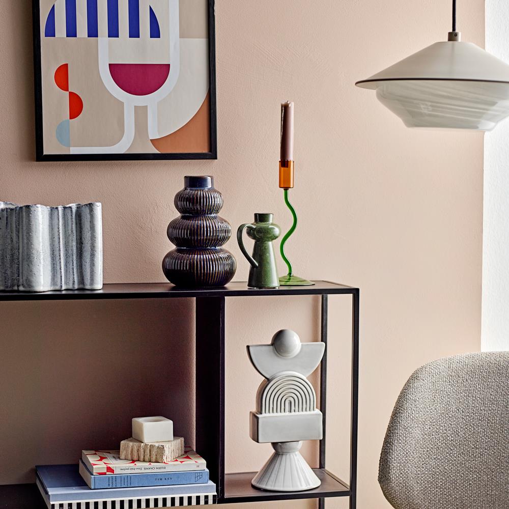 Bloomingville Wine Illustration mit Rahmen aus Kiefer – modernes Wandbild für Küche & Wohnzimmer