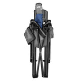 NILS CAMP Campingstuhl Blau - gepolsterter Klappstuhl mit Tasche für Camping, Garten & Angeln