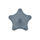 Umbra Starfish Abfluss Haarfänger mit Saugnäpfen, Silikon Abflusssieb, in Schieferblau