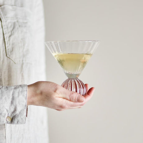 Bloomingville Taurin Cocktailglas aus Glas in Klar – elegantes Glas für Cocktails und Drinks