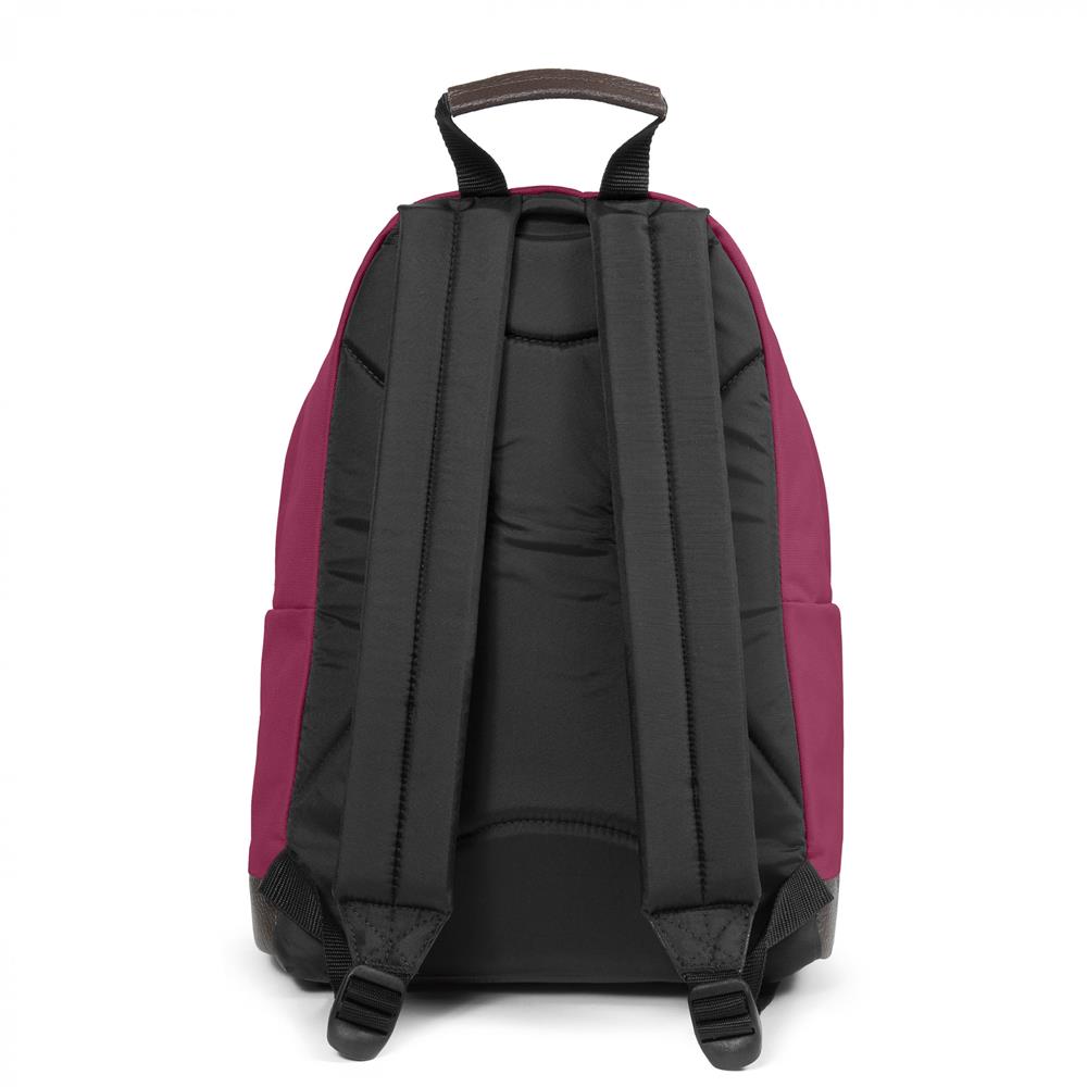 Eastpak WYOMING, Rucksack, Wine Burgundy (rot), 24L, mit Leder-Unterseite