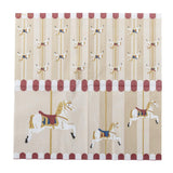 Bloomingville Merry-go-round Weihnachtsservietten mit Karussell-Motiv, 20 Servietten