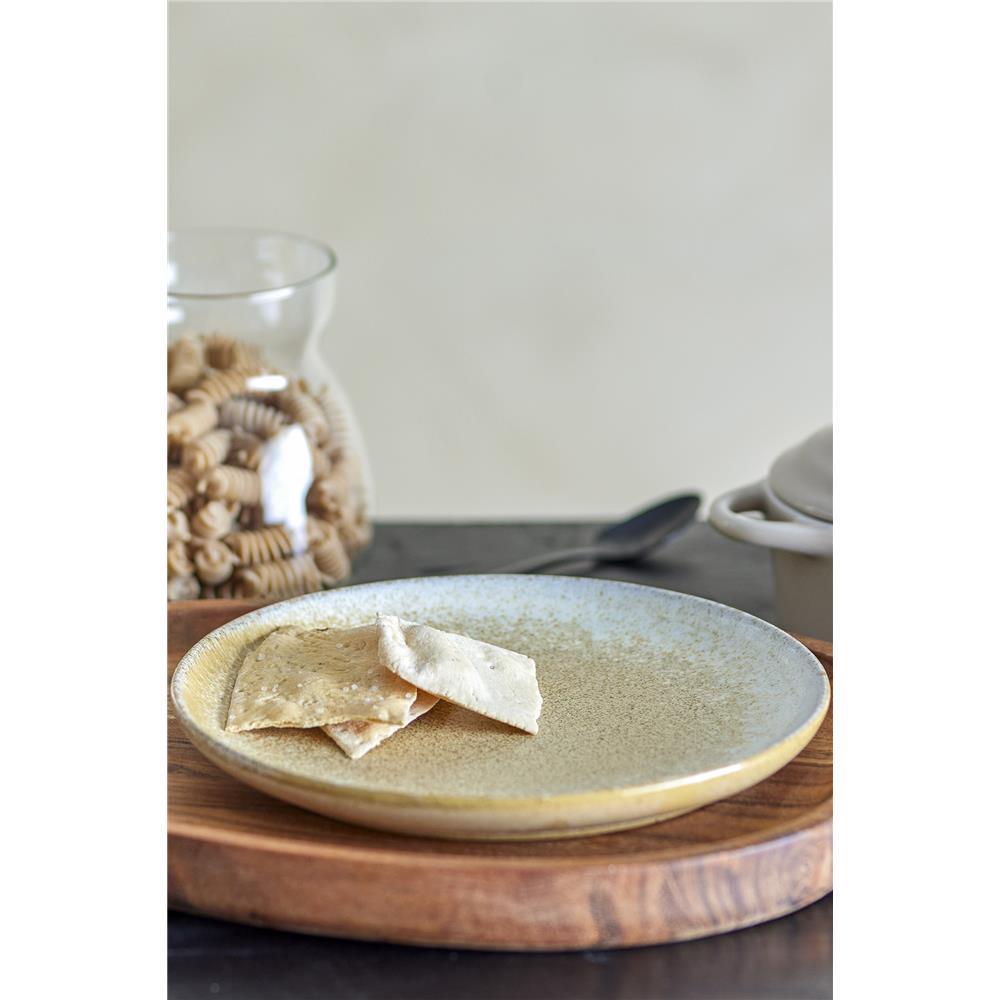 Bloomingville Paula Teller, Natur, 20cm, Steingut, dänisches Design