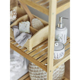 Bloomingville Bea Seifenspender und Zahnbürstenhalter, Natur, Steingut, mit Blumenmotiv, dänisches Design