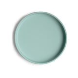 Mushie Silikon-Kinderteller, Cambridge Blue, Teller mit Rutschfestem Saugnapf