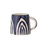 Bloomingville Shama Espressotasse Blau Steingut D5xH5 cm – Mini-Tasse