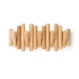 Umbra Picket - Moderne Garderobenleiste mit 5 Garderobenhaken, Natur, aus Kiefernholz