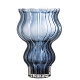 Bloomingville Zanna Vase Blau Glas Vintage Deko-Vase 26cm