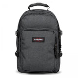 Eastpak PROVIDER, Großer Rucksack, Black Denim (grau), 33L, mit Flaschenhalter und Laptopfach