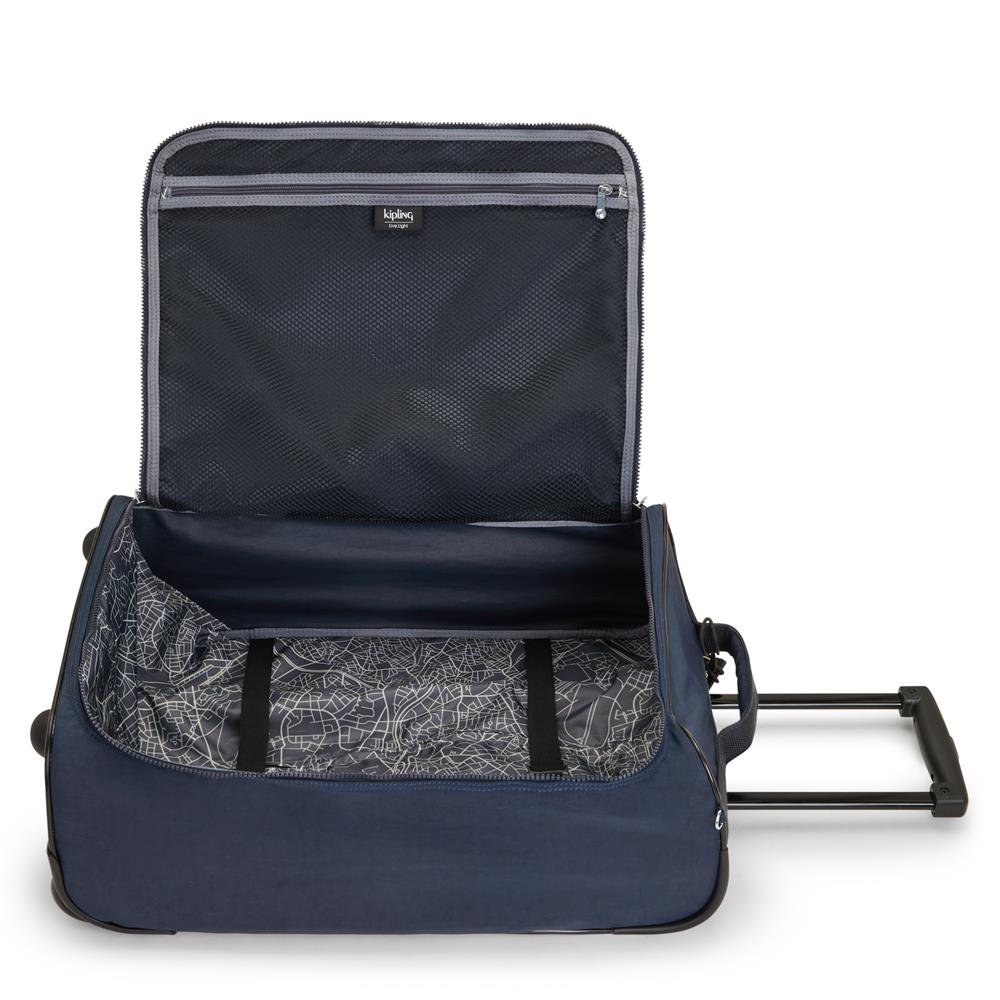 Kipling TEAGAN C, Kleine Reisetasche, Blue Bleu 2 (blau), 33L, Handgepäck, 4-Rollen