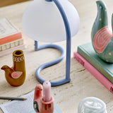 Bloomingville Trudy Vase Grün Steingut L19xH19xW7,5 cm – handbemalte Vogelvase