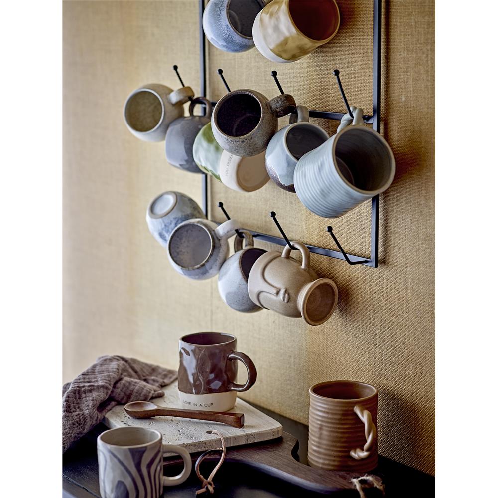 Bloomingville Neo Tasse, Braun, Steingut, 335 ml, dänisches Design