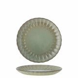 Bloomingville Latina Teller, Grün, 20 cm, Steingut, dänisches Design