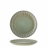 Bloomingville Latina Teller, Grün, 20 cm, Steingut, dänisches Design