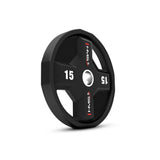 Hantelscheibe 15 kg Gewichtsscheibe 50 mm Polyurethan | HMS TPC15