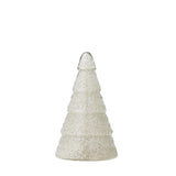 Bloomingville Emilius Deko-Baum, Weiß, Glas Weihnachtsbaum 23,5 cm
