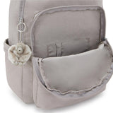 Kipling SEOUL L, Großer Rucksack, Grey Gris (grau), 27L, mit 15-Zoll-Laptopfach