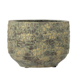 Bloomingville Mawi Deko-Blumentopf, Grün, Terrakotta D22,5xH16 cm