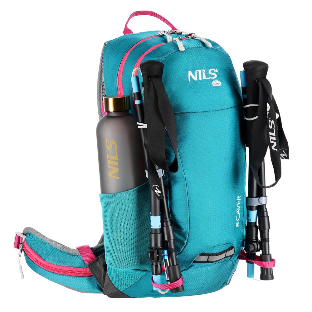 NILS CAMP Tagesrucksack Caver 18L in Türkis - leichter Outdoor Rucksack für Wandern & Alltag